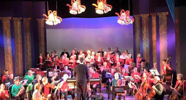 Christmas concert rehearsal